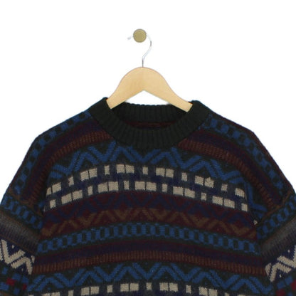 Mens Fair Isle Jumper  Patterned Knit