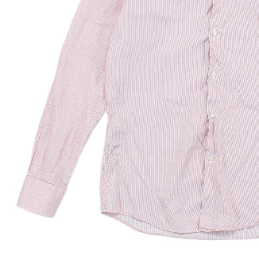 Mens Striped Shirt Slim Fit Long Sleeve