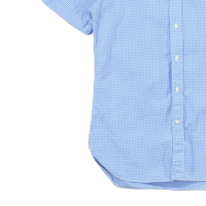 Mens Shirt Casual Short Sleeve Check