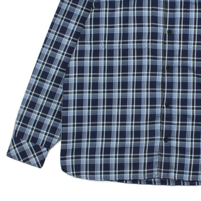 Mens Check Shirt Long Sleeve Button Up