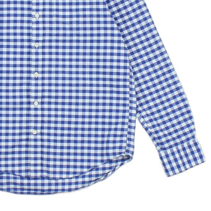 Mens Check Shirt Gingham Button Up Regular Fit