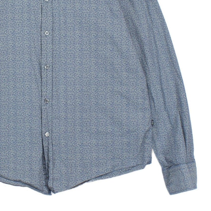 Mens Patterned Shirt Slim Fit Long Sleeve