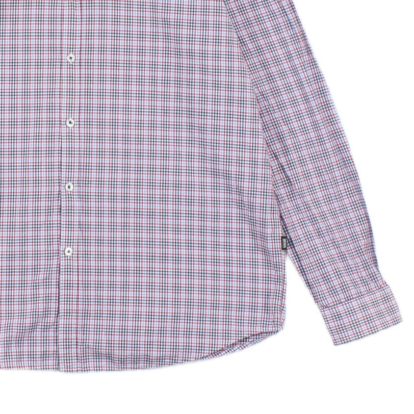 Mens Check Shirt Regular Fit Long Sleeve