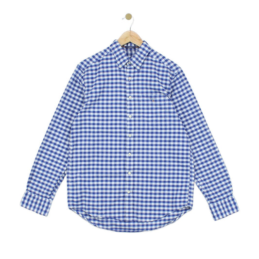 Mens Check Shirt Gingham Button Up Regular Fit