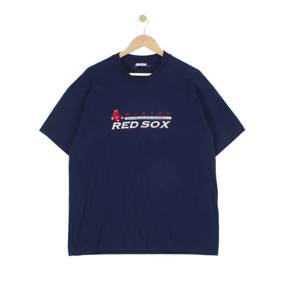 Mens Red Sox T-Shirt Graphic Embroidered