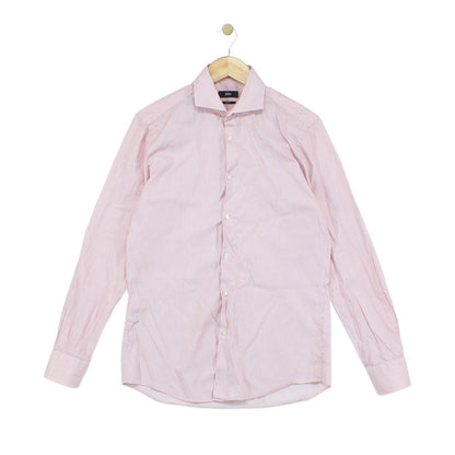 Mens Striped Shirt Slim Fit Long Sleeve