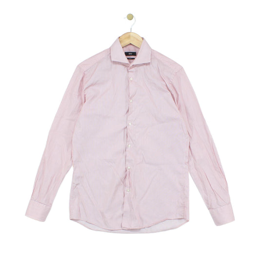 Mens Striped Shirt Slim Fit Long Sleeve