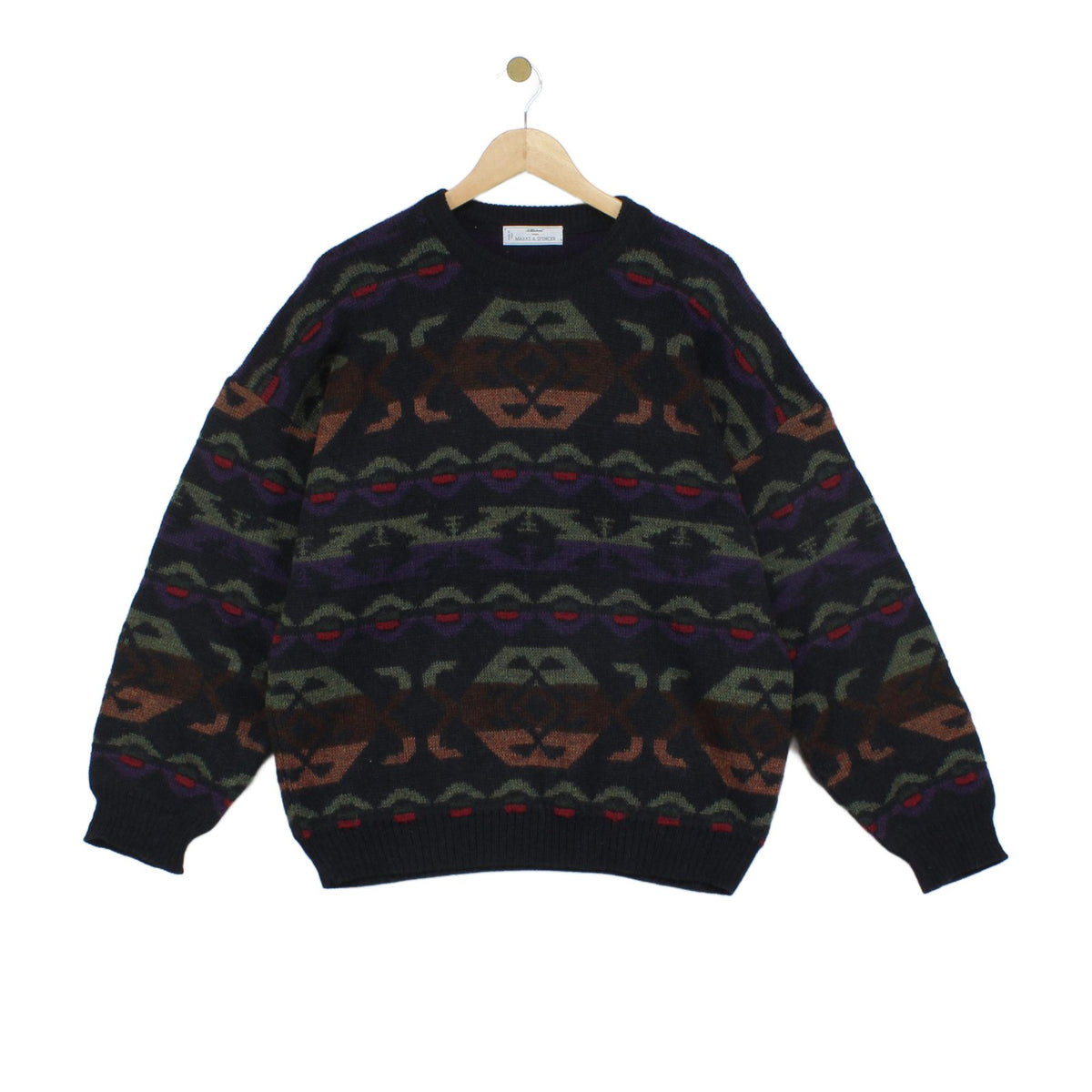 Mens Abstract Jumper Made In Italy