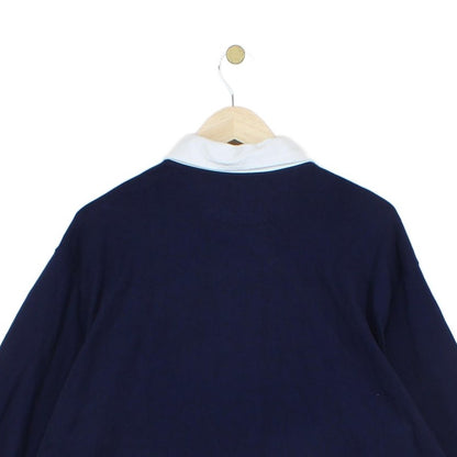 Mens Polo Shirt Long Sleeve Collared Classic