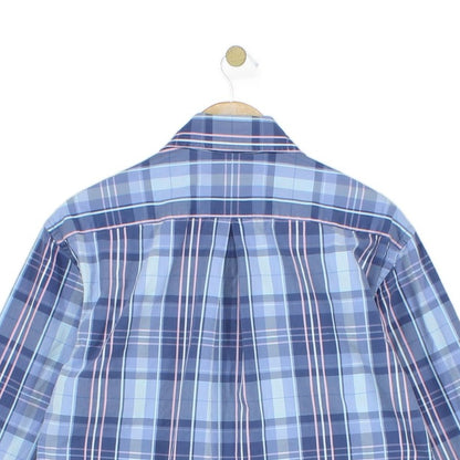 Mens Plaid Shirt Button Up Long Sleeve