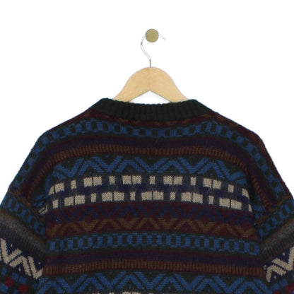 Mens Fair Isle Jumper  Patterned Knit