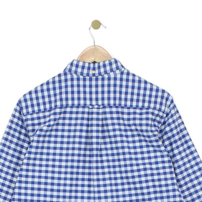 Mens Check Shirt Gingham Button Up Regular Fit