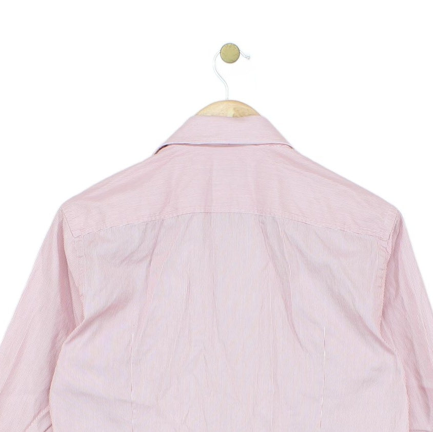 Mens Striped Shirt Slim Fit Long Sleeve