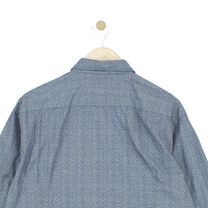 Mens Patterned Shirt Slim Fit Long Sleeve