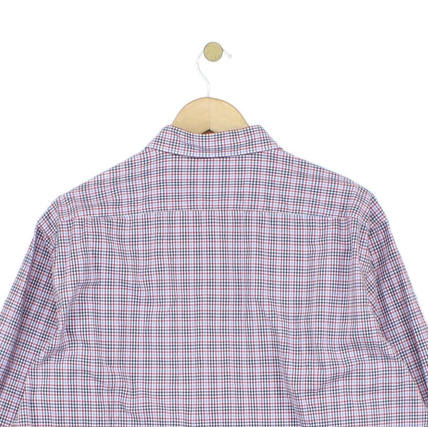 Mens Check Shirt Regular Fit Long Sleeve