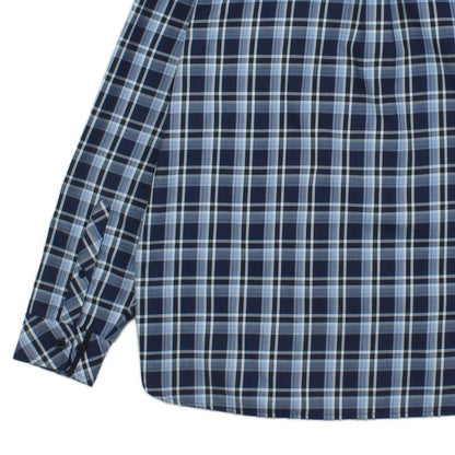 Mens Check Shirt Long Sleeve Button Up