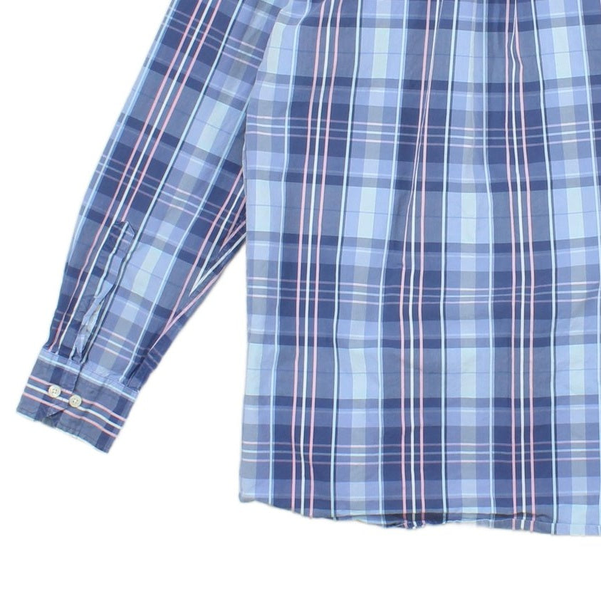 Mens Plaid Shirt Button Up Long Sleeve