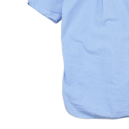 Mens Shirt Casual Short Sleeve Check