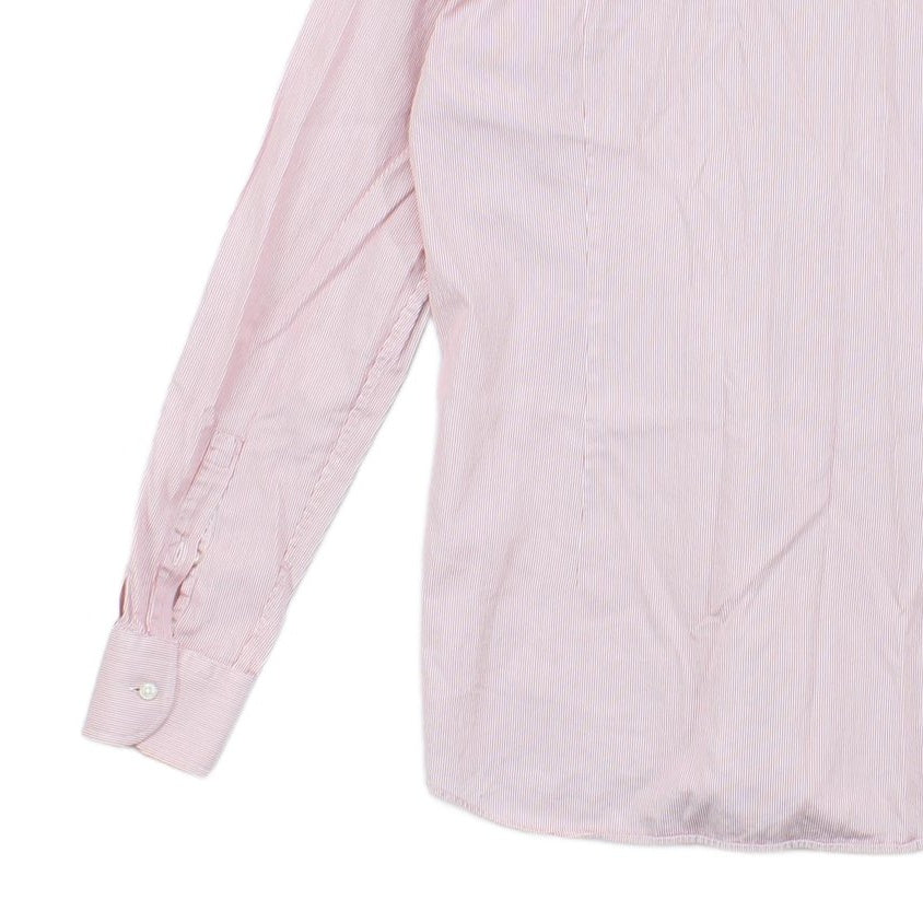 Mens Striped Shirt Slim Fit Long Sleeve