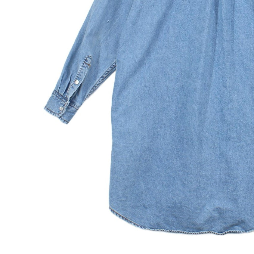 Womens Denim Shirt Dress Long Sleeve