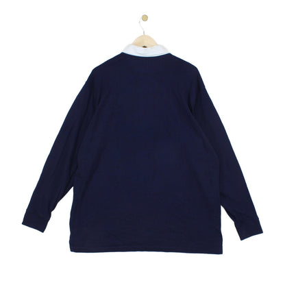 Mens Polo Shirt Long Sleeve Collared Classic