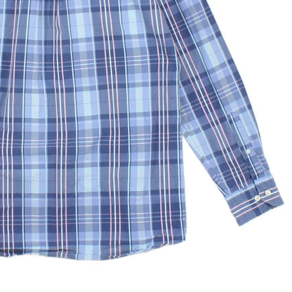Mens Plaid Shirt Button Up Long Sleeve