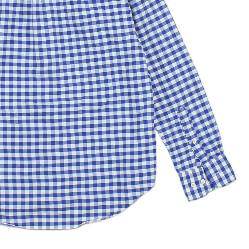 Mens Check Shirt Gingham Button Up Regular Fit
