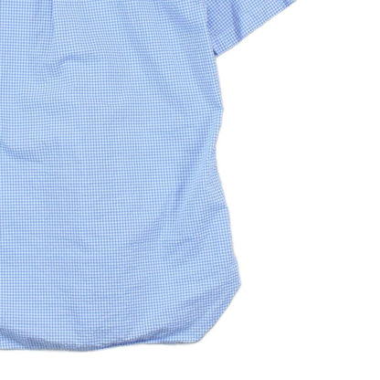 Mens Shirt Casual Short Sleeve Check