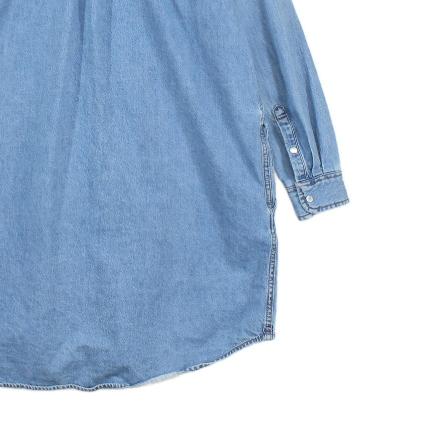 Womens Denim Shirt Dress Long Sleeve