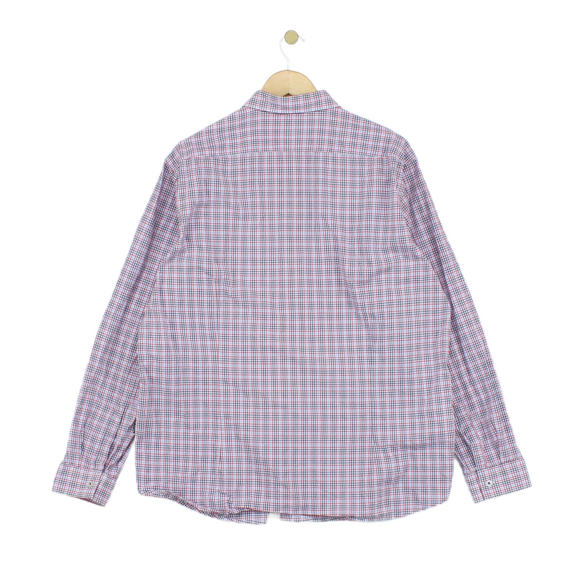 Mens Check Shirt Regular Fit Long Sleeve
