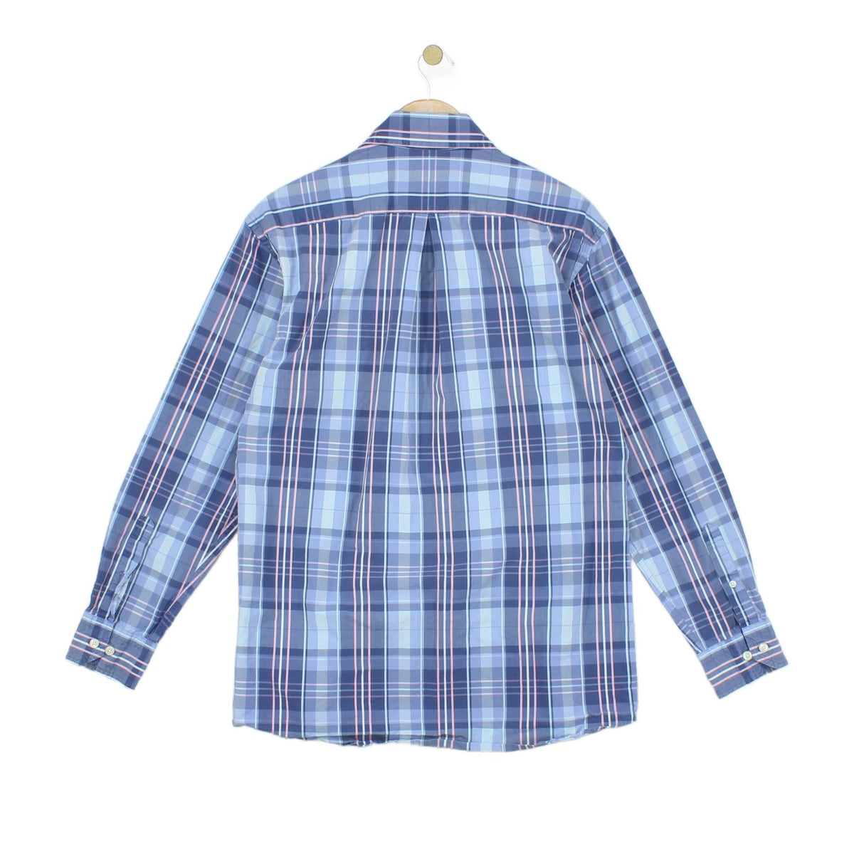 Mens Plaid Shirt Button Up Long Sleeve