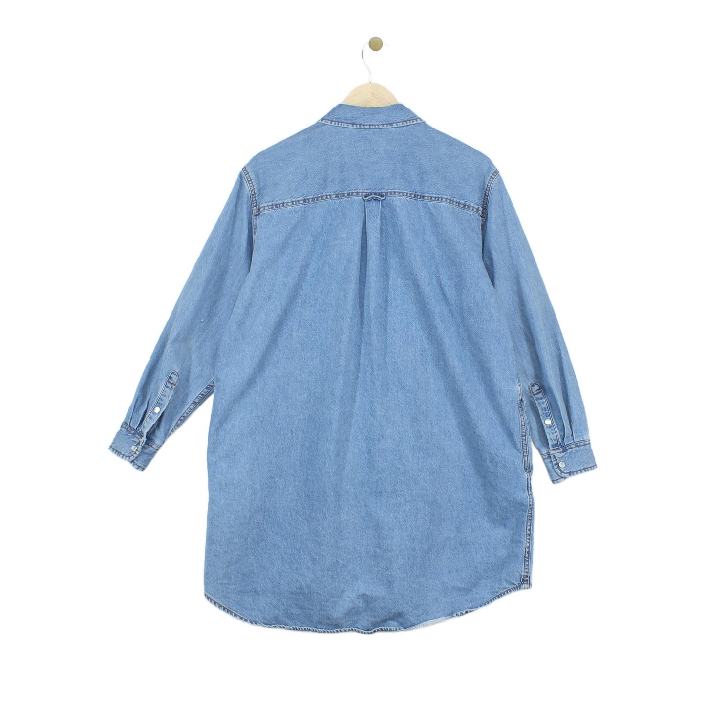 Womens Denim Shirt Dress Long Sleeve