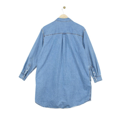 Womens Denim Shirt Dress Long Sleeve