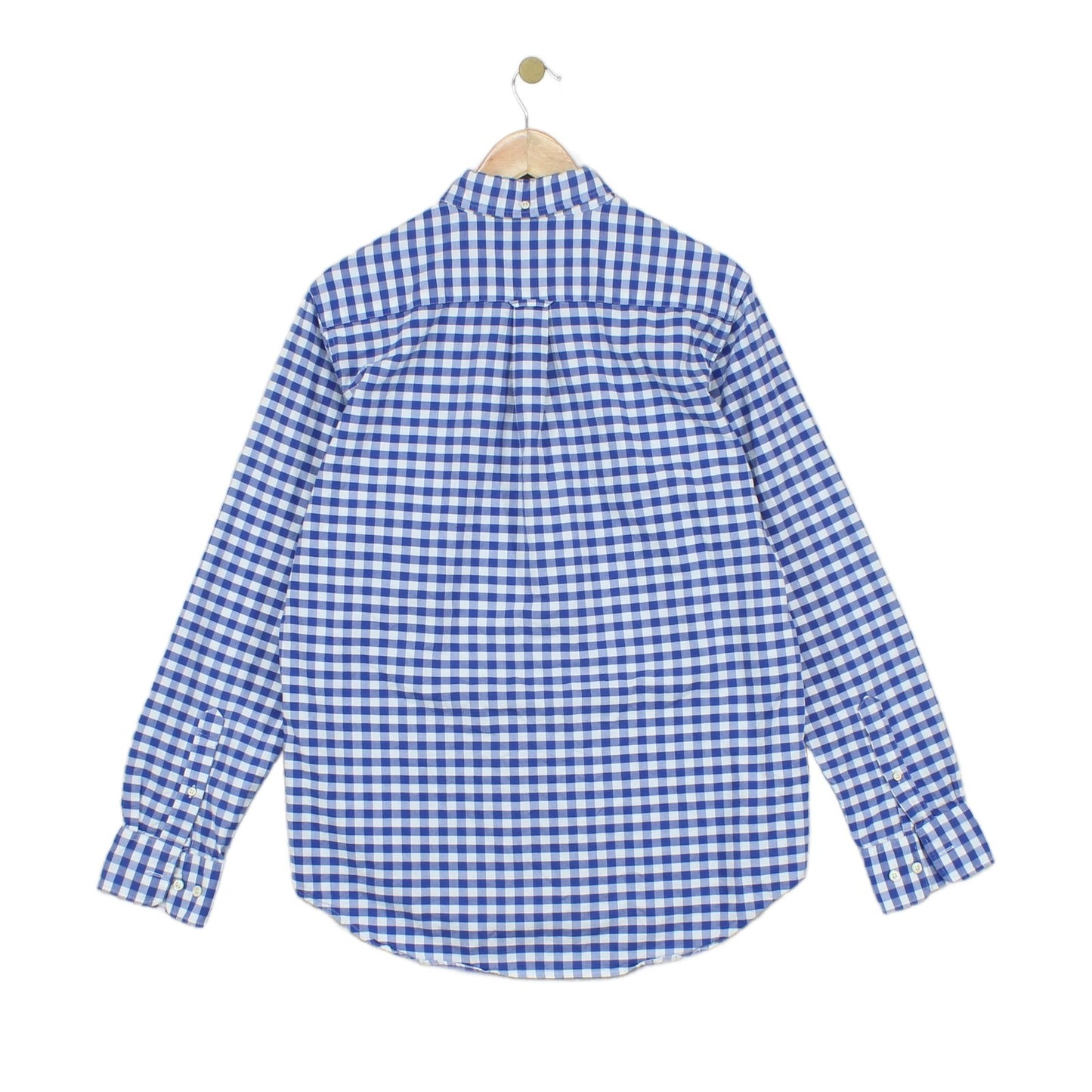 Mens Check Shirt Gingham Button Up Regular Fit