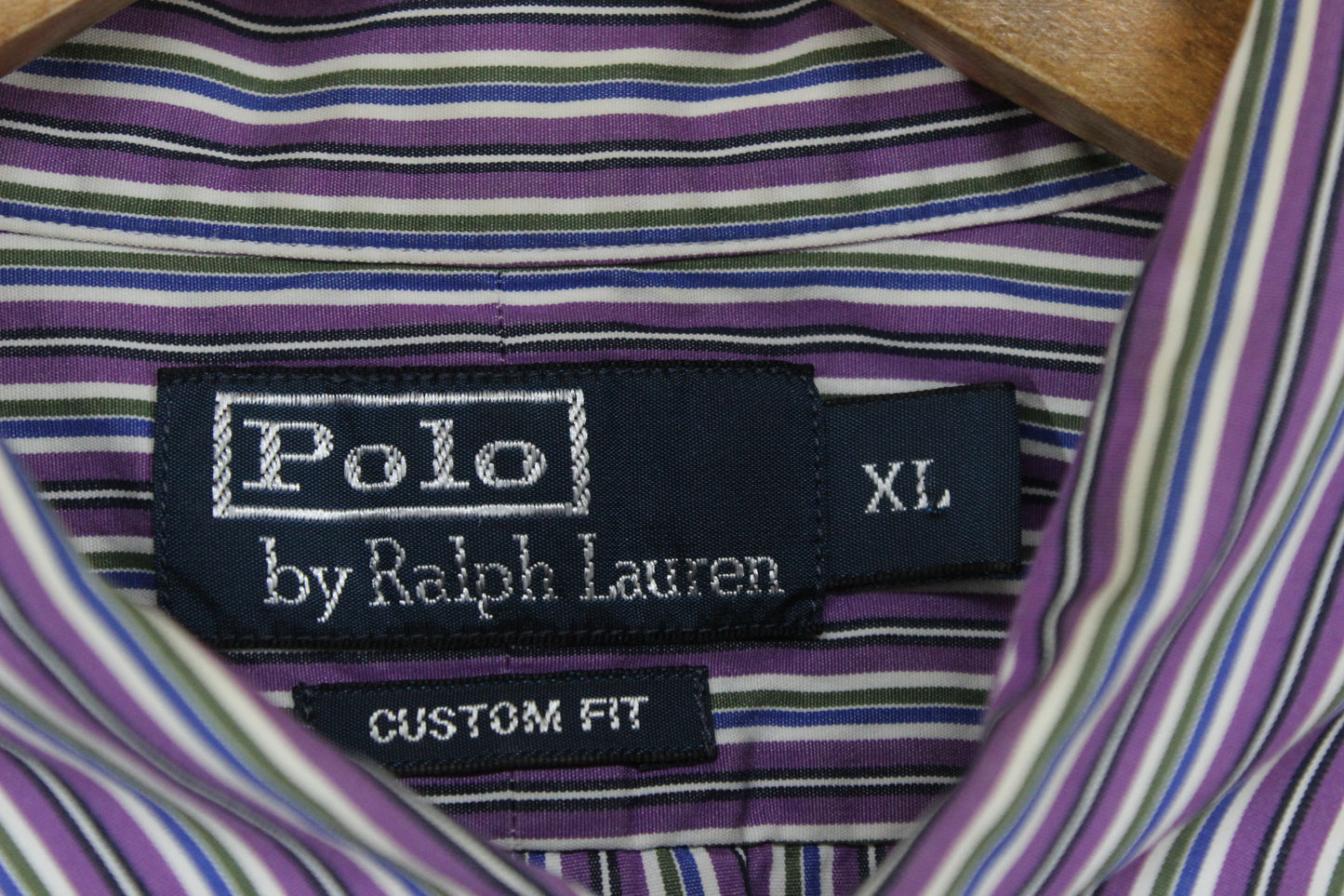 Mens Striped Shirt Custom Fit Button Up