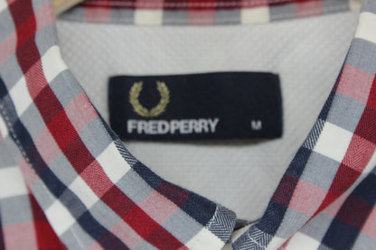 Mens Plaid Shirt Short Sleeve Button Up Check