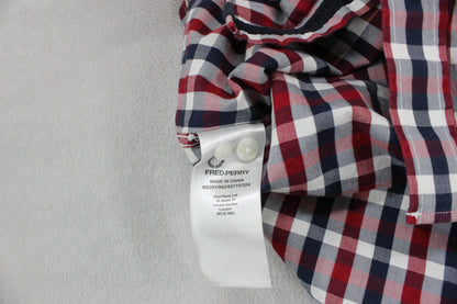 Mens Plaid Shirt Short Sleeve Button Up Check