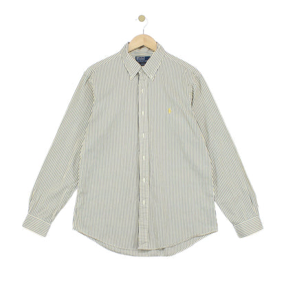 Mens Striped Shirt Button Up Custom Fit