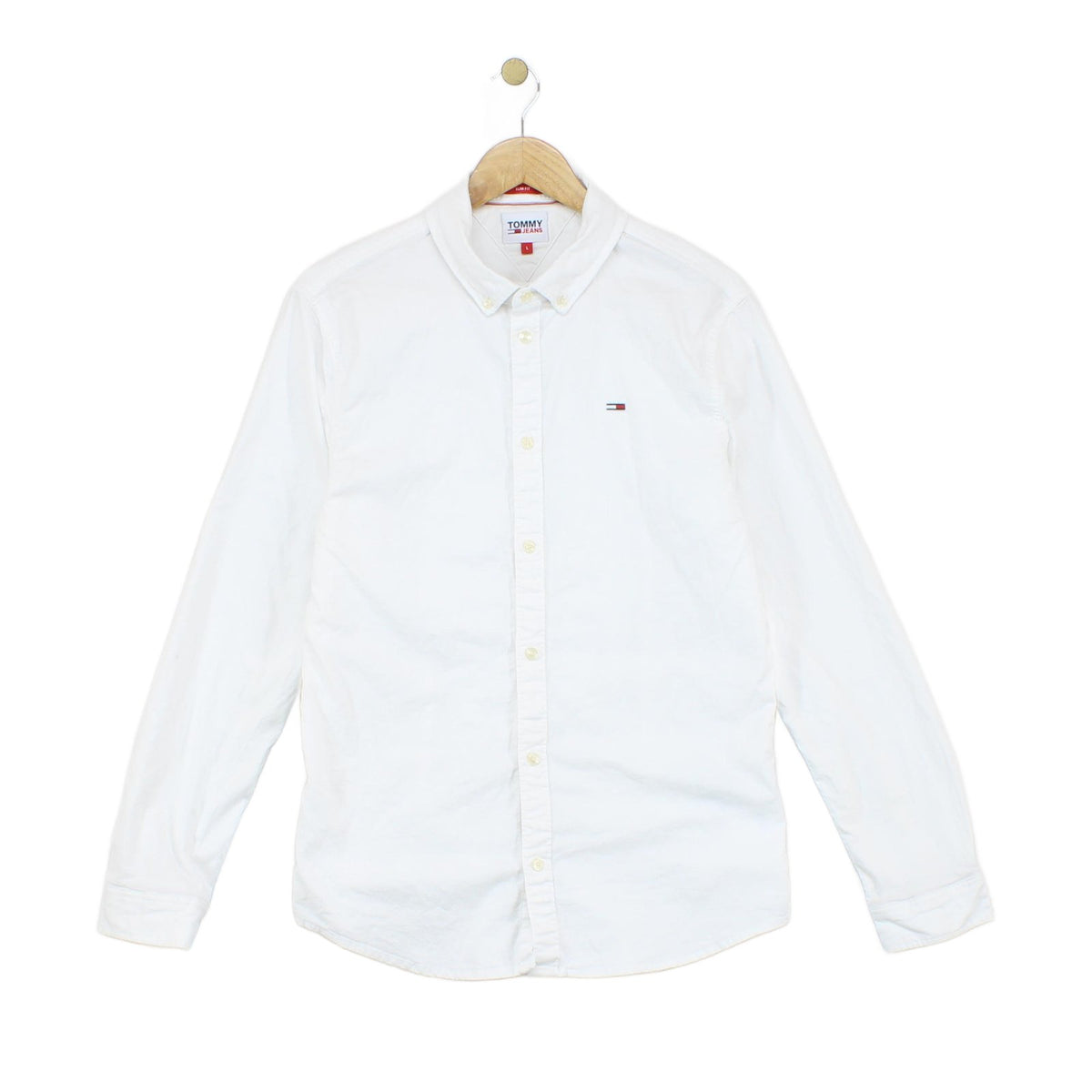 Mens Oxford Shirt Stretch Slim Fit Long Sleeve