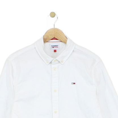 Mens Oxford Shirt Stretch Slim Fit Long Sleeve