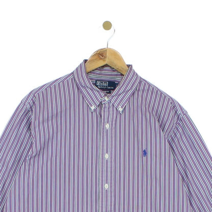 Mens Striped Shirt Custom Fit Button Up