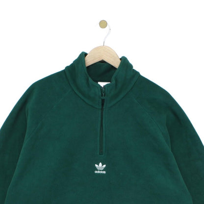 Mens 1/4 Zip Fleece Trefoil Retro