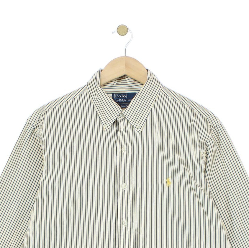 Mens Striped Shirt Button Up Custom Fit