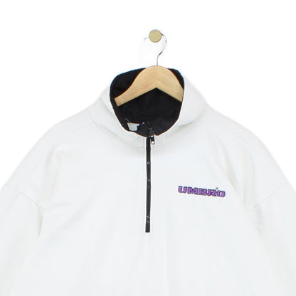 Mens 1/4 Zip Sweatshirt Oversized Retro