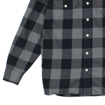 Mens Check Shirt Long Sleeve Relaxed