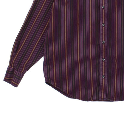 Mens Striped Shirt Button Up