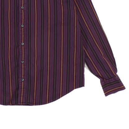 Mens Striped Shirt Button Up