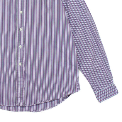 Mens Striped Shirt Custom Fit Button Up