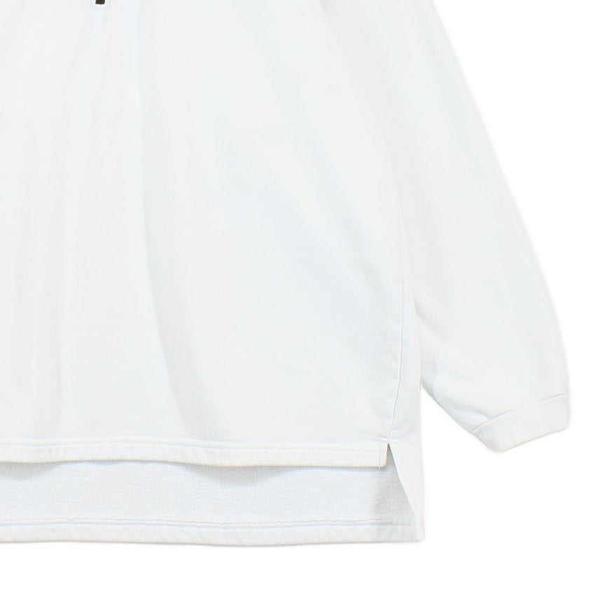 Mens 1/4 Zip Sweatshirt Oversized Retro