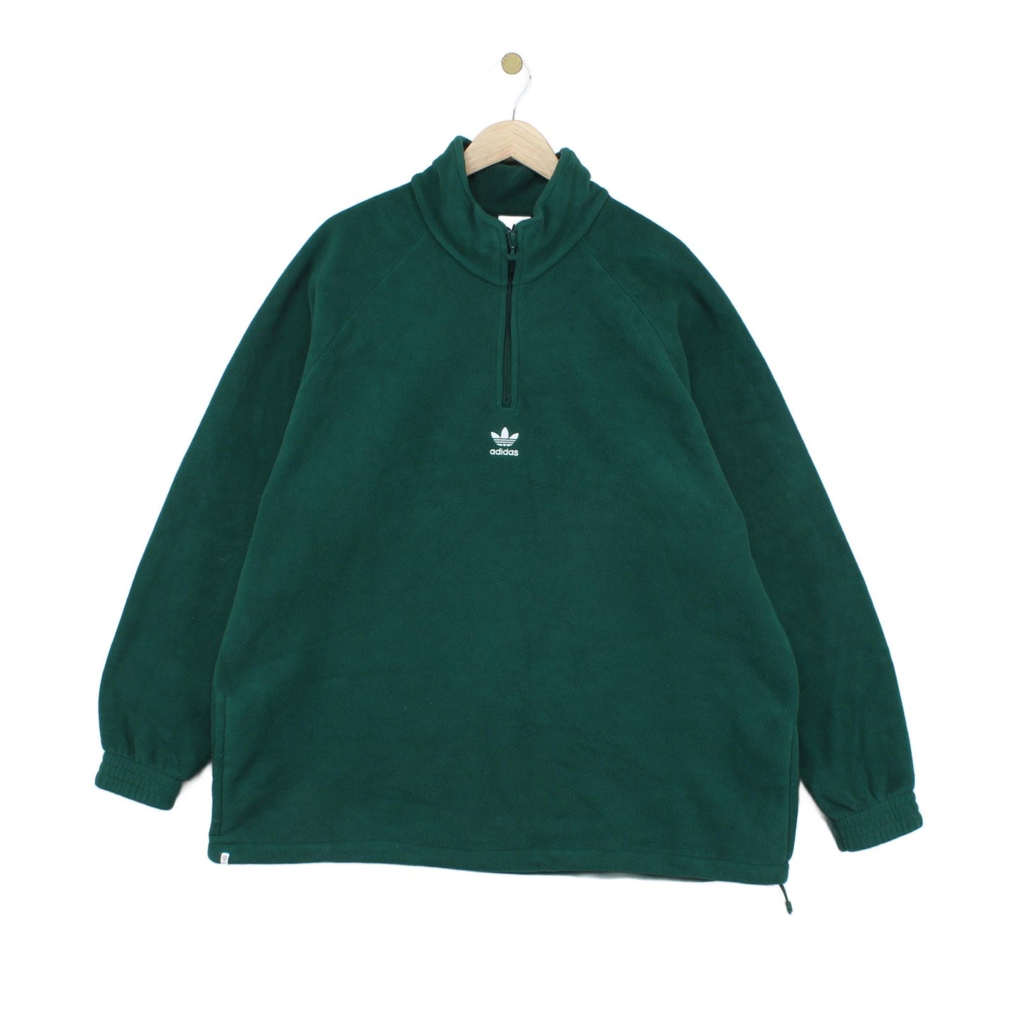 Mens 1/4 Zip Fleece Trefoil Retro